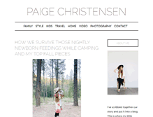 Tablet Screenshot of paigechristensen.com